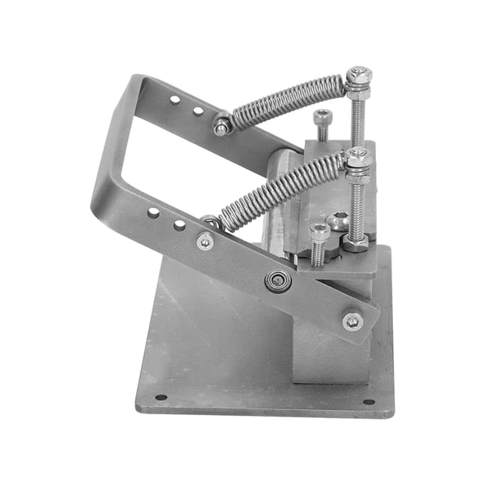 Handmatige Leer Schilmachine DIY Lichtgewicht RVS Nauwkeurig Snijden Leer Skiver gray