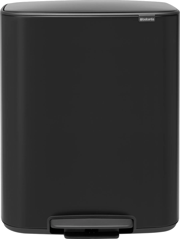 Brabantia Bo Prullenbak - 60 liter - 1 vak - Matt Black