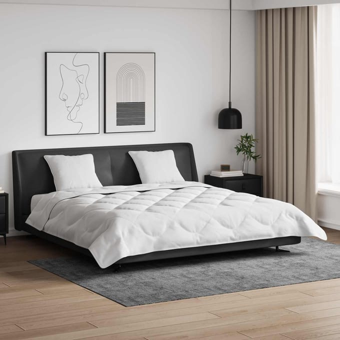 vidaXL - Dekbed - met - kussen - 3 - st - Wit - Microvezel