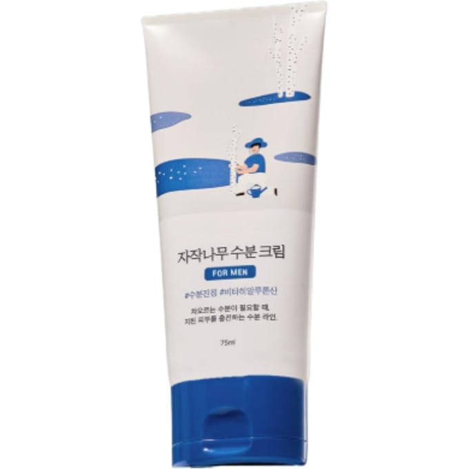 Round Lab For Men Birch Moisture Cream 75ml white