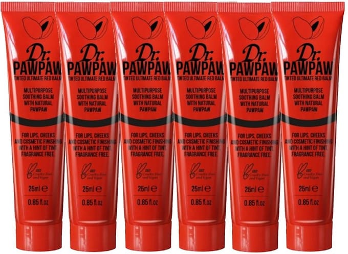 DR PAWPAW - Balm Tinted Ultimate Red - 6 Pak - Voordeelverpakking