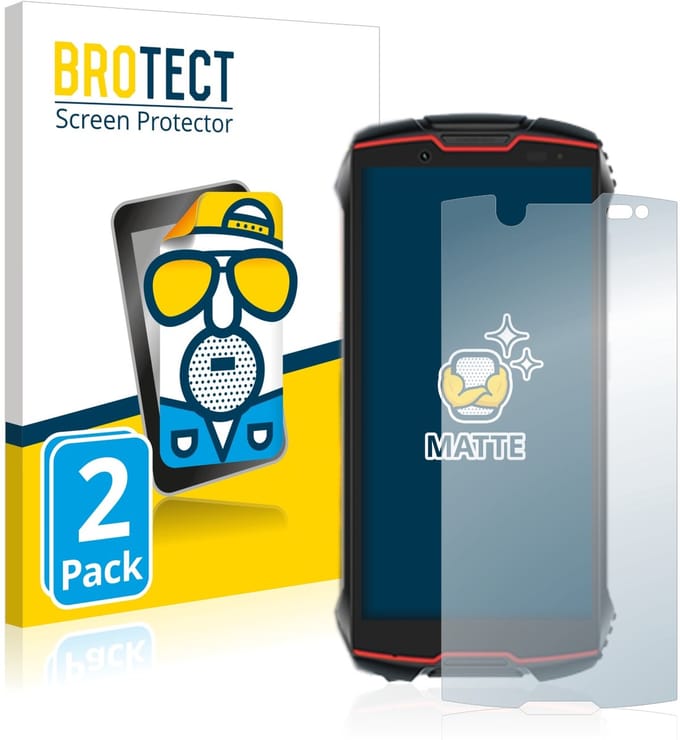 BROTECT - Screenprotector voor Cubot King Kong Mini 2 Pro - Folie Beschermfolie matte 2 Stuks