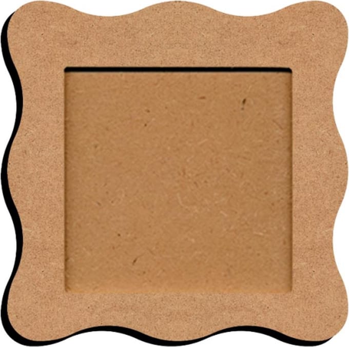 Gomille MDF golfrand lijst creatief decoreren 22,5x22,5 cm.