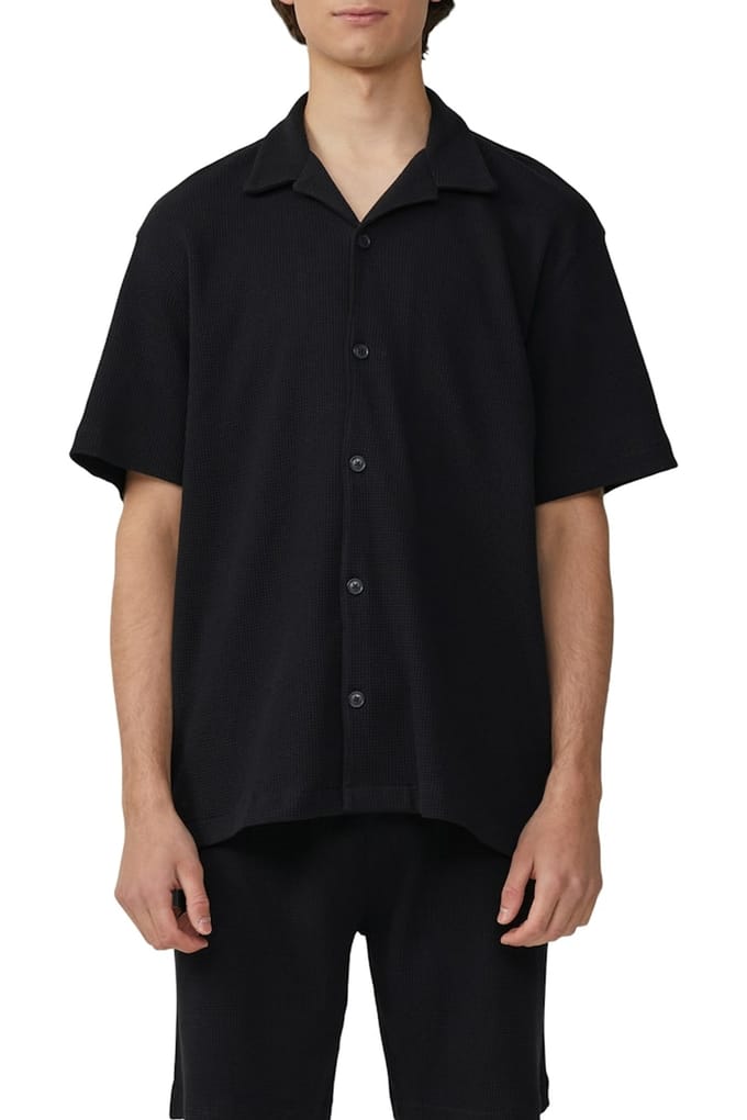s.Oliver -qs Shirts Black Größe: L | Casual hemden Outlet | Herren | Schwarz