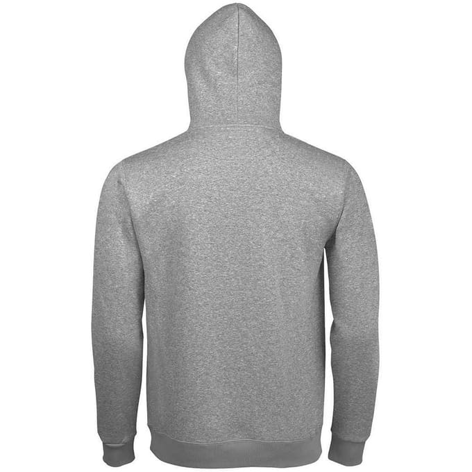 SOLS Heren Spencer Melange Hoodie (Grijze Melange)
