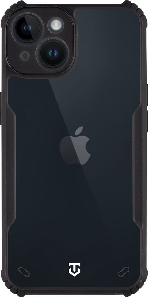 Tactical iPhone 14 Quantum Stealth Cover – Transparant Hoesje – Clear Black