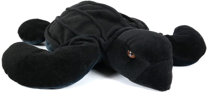 PIA Soft Toys - Pluche Knuffeldier - Schildpad - zwart - 38 cm