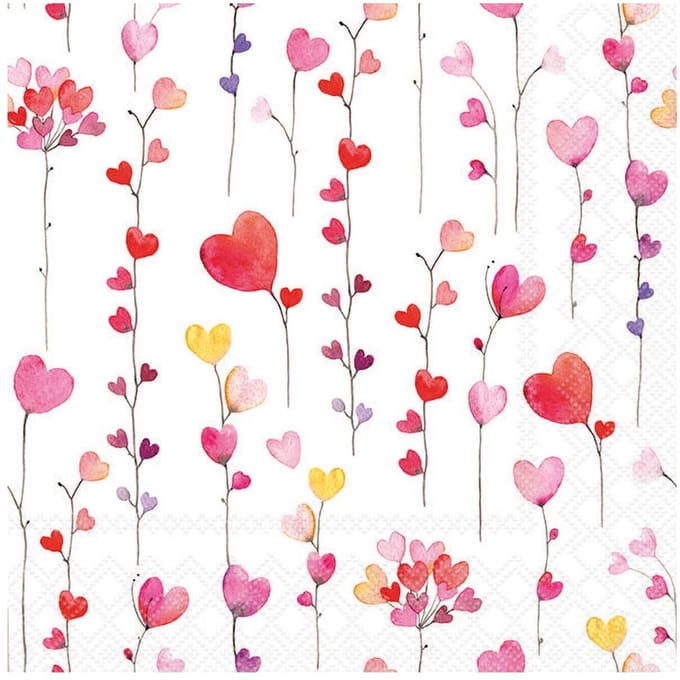 Ambiente - Lunch servetten - Hearts garlands