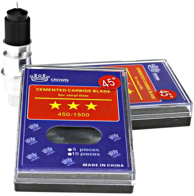 Dailygoody - 10X 45 graden Cutter Blades - Plotter Mes - Lange Levensduur - Aluminium - Snijplotter Accessoires - Voor CB09 - Professioneel gebruik