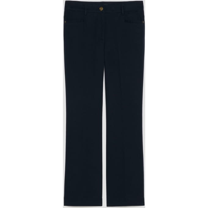 broek mini-flare fit vrouw blauw