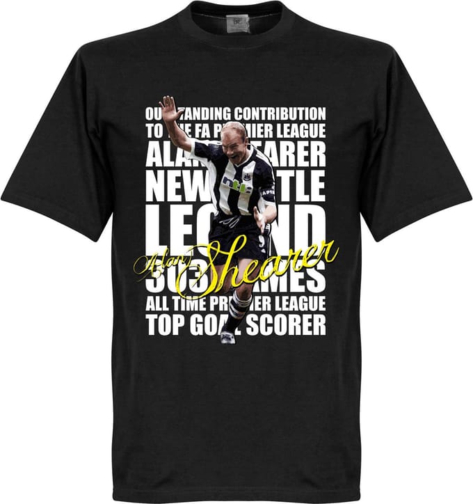 Shearer Legend T-Shirt - Zwart - Kinderen - 152
