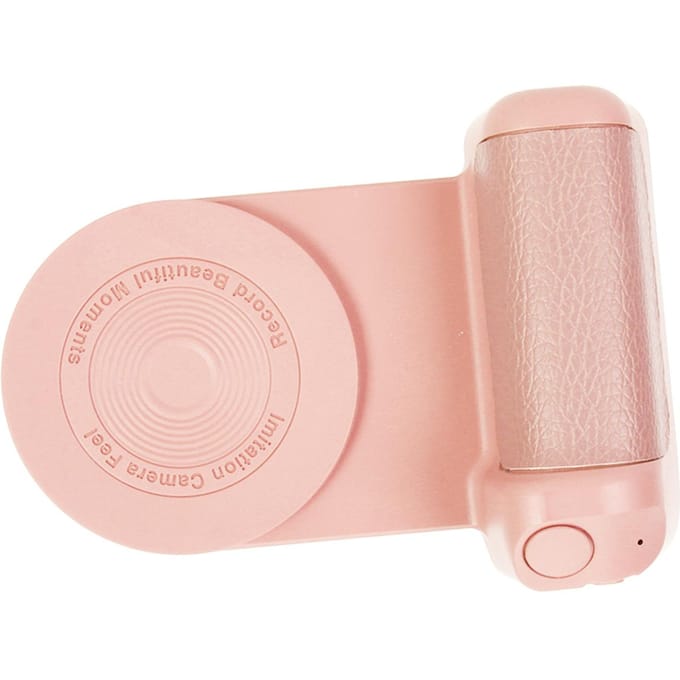 Magnetische Camera Handgreep Bluetooth Beugel Smartphone Handgreep Foto Houder Bluetooth Draadloze Afstandsbediening roze