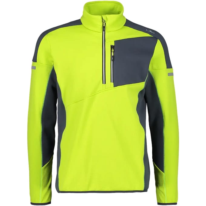 Cmp Sweat 31e0427 Fleece Met Halve Rits Geel 4XL Man