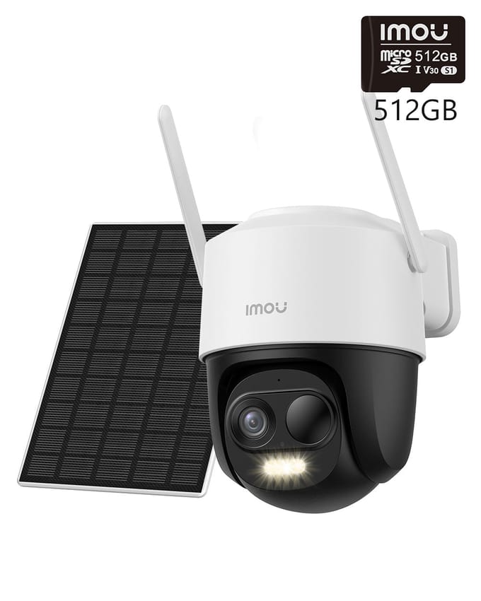 Cell PT/ PT 2C 360° PTZ  5MP 3K 3MP 2K 100% Wireless - 5MP 3K with Solar Panel(5000 mAh) / + 512GB Memory Card