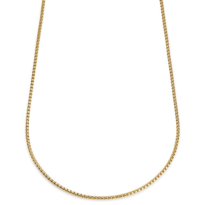 Essentials | 3 mm Goudkleurige Ketting met Gebogen Venetiaanse Schakels