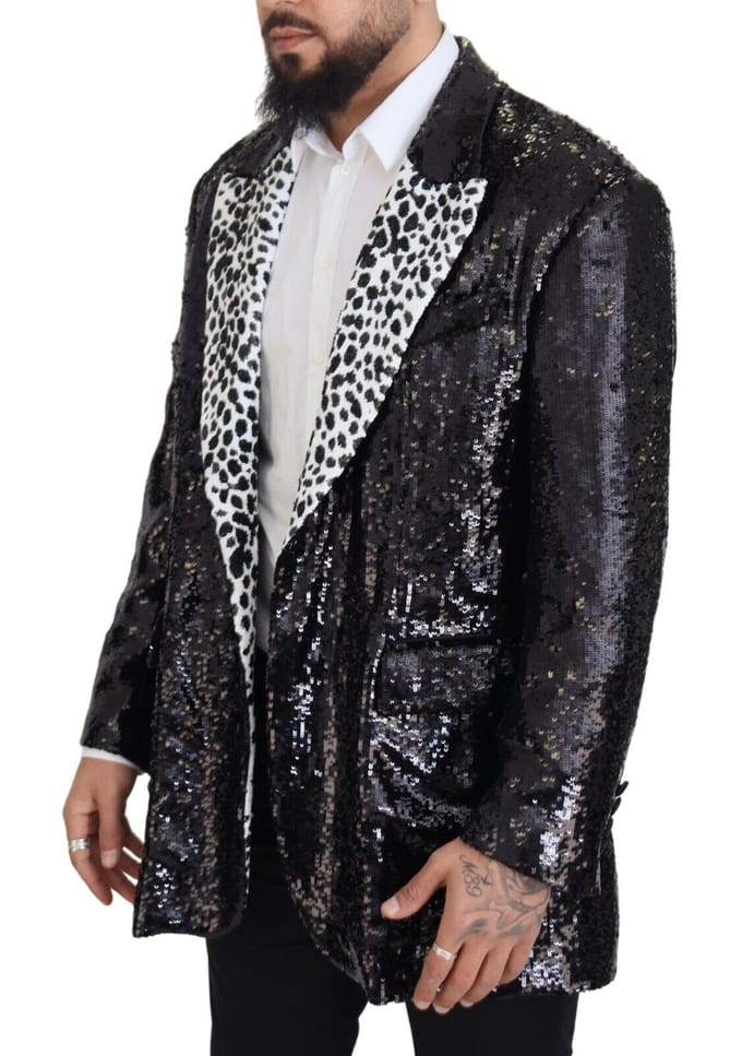 Paillette Blazer Dalmatiër Kraag