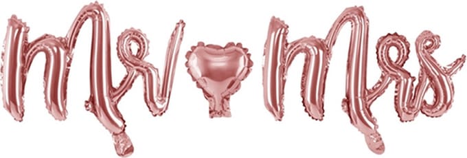 Partydeco - Folieballon set Mr and MRS