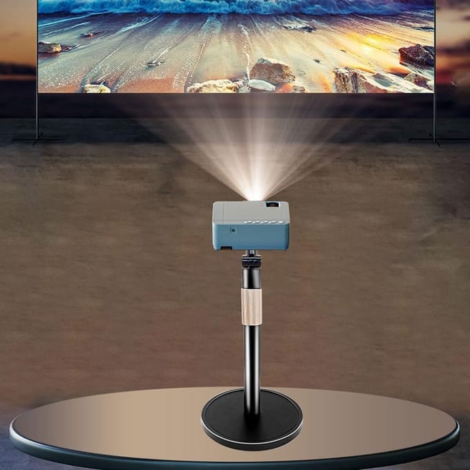 Projectorstandaard Desktop - Projectorhouder Tafel - Thuisbioscoop Presentatie - Metalen Stabiele Basis - Compact Formaat