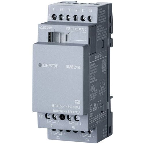 Siemens Logo! dm8 24r Uitbreidingsmodule pu/i/o: 24v/24v/relay 2te 4