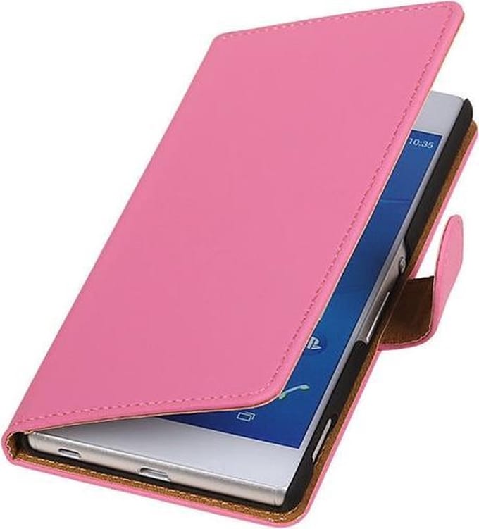 LG Nexus 5X - Effen Roze Booktype Wallet Hoesje