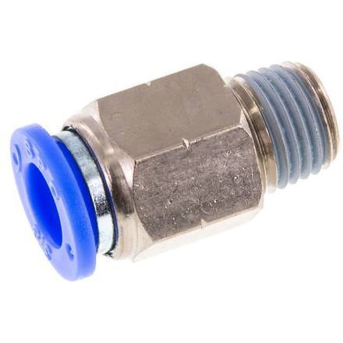 3/8'' x 1/4'' NPT Messing/PBT Insteekfitting Buitendraad NBR [2 Stuks]