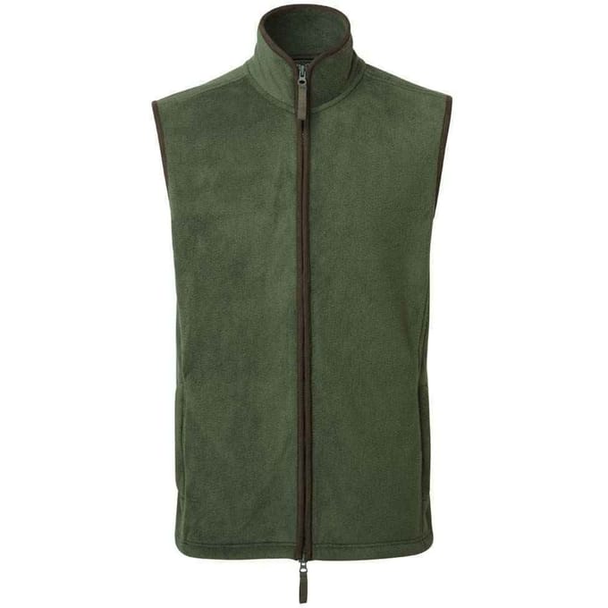 Premier Heren Artisan Fleece Gilet (Mosgroen/bruin)