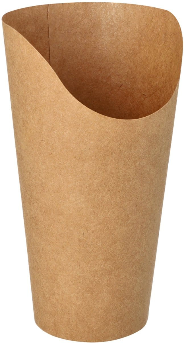 50 Wrapbekers, karton 590 ml 15,9 cm x 8,8 cm x 8,2 cm bruin