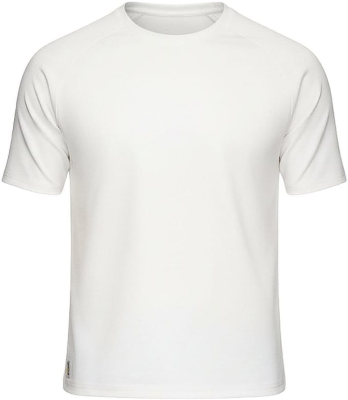 OMBRE T-shirt - Katoen - Korte Mouw - Effen Gebroken Wit S