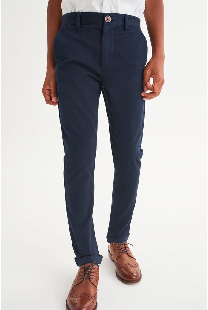 Next - Jongens - Stretchchino skinny-fit - Blauw