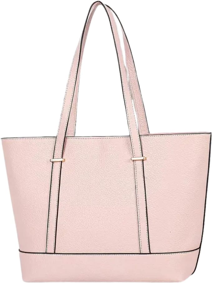 Nivard Handtas Dames - Schoudertas - School - Shopper - Schooltas - Werktas - Roze