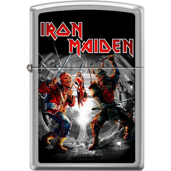 Iron Maiden Zippo - Brushed Chrome Unisex Aansteker - Neutraal - Standard