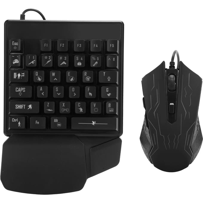 Eenhandig Toetsenbord Muis Set Manipulator Gevoel ESports Universele Accessoires JX200