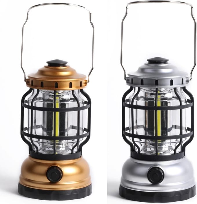 Benson Dimbare campinglamp - compact en duurzaam - Ø 102 x 180 mm - mix