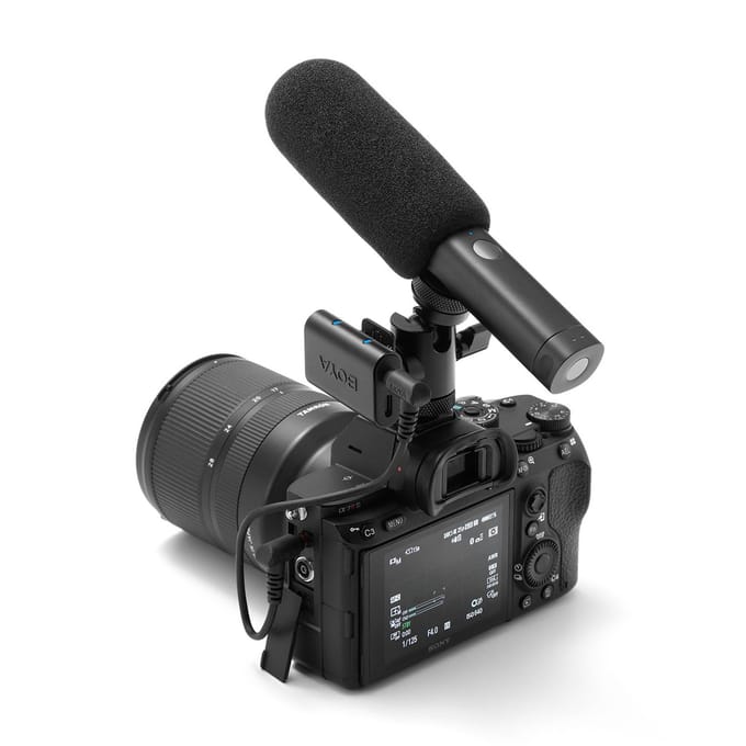 Magic Draadloze Lavalier Microfoon 4-in-1 Microfoon voor iPhone, Android, USB-C Telefoon, Camera voor Interview en Live Streaming BOYA Magic-02