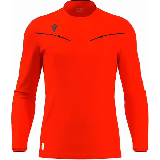 Macron Ponnet Eco Scheidsrechtersshirt Lange Mouw Heren - Fluorood | Maat: XL