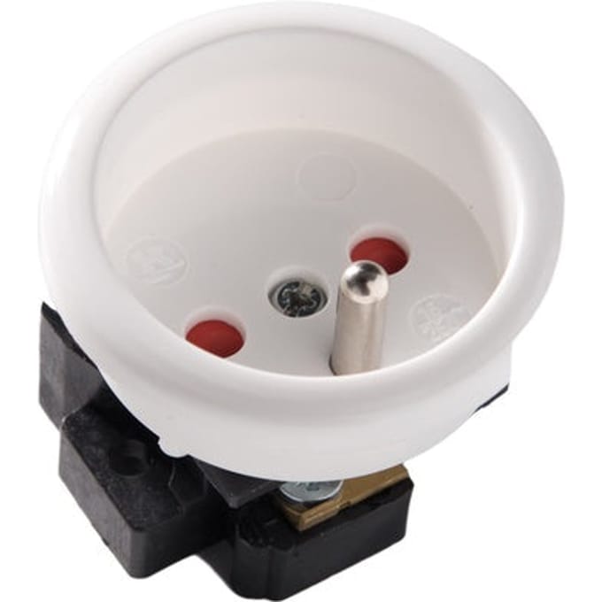 Martin Kaiser Contactdoos Met Aardingspen IP20 Arctic White - 491/kws [40 stuks]