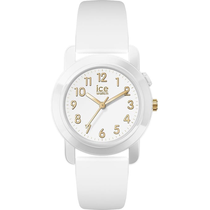 Ice Watch ICE find - White - Gold 024916 Horloge - Siliconen - Wit - Ø 34 mm