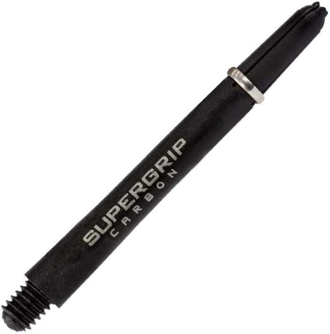 Carbon Dartpijlen Shafts Zwart/Zilver Universeel