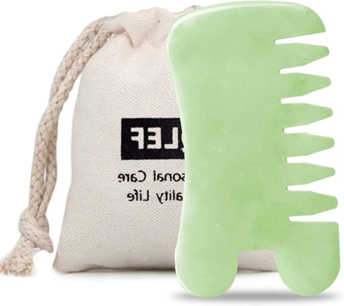 Handgemaakte Jade Gua Sha Scraping Massage Tool voor SPA en Triggerpoint Massage van Gezicht, Armen en Voeten
