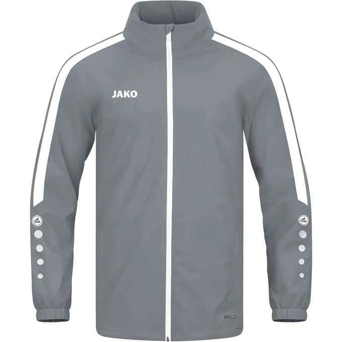 Jako Power Regenjas Kinderen - Steengrijs | Maat: 164