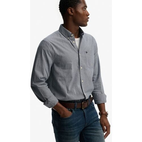 Overhemd met lange mouwen van popeline Superdry Preppy