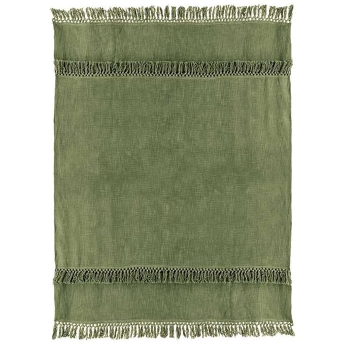 Unique Living - Plaid Saba 130x180cm Olive Green