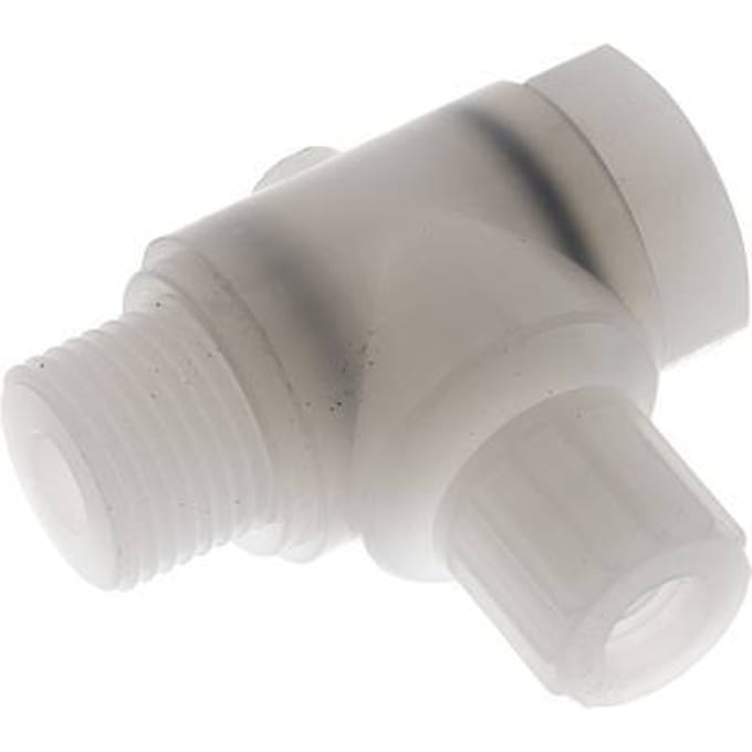 10x8mm & G1/2'' PVDF L-Vorm Knelfitting Buitendraad Banjo Bout 10bar