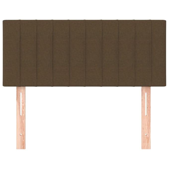 vidaXL - Hoofdbord - 90x5x78/88 - cm - stof - donkerbruin