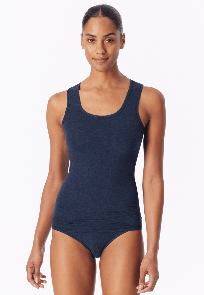 SCHIESSER Personal Fit singlet (1-pack) - dames tank top nachtblauw