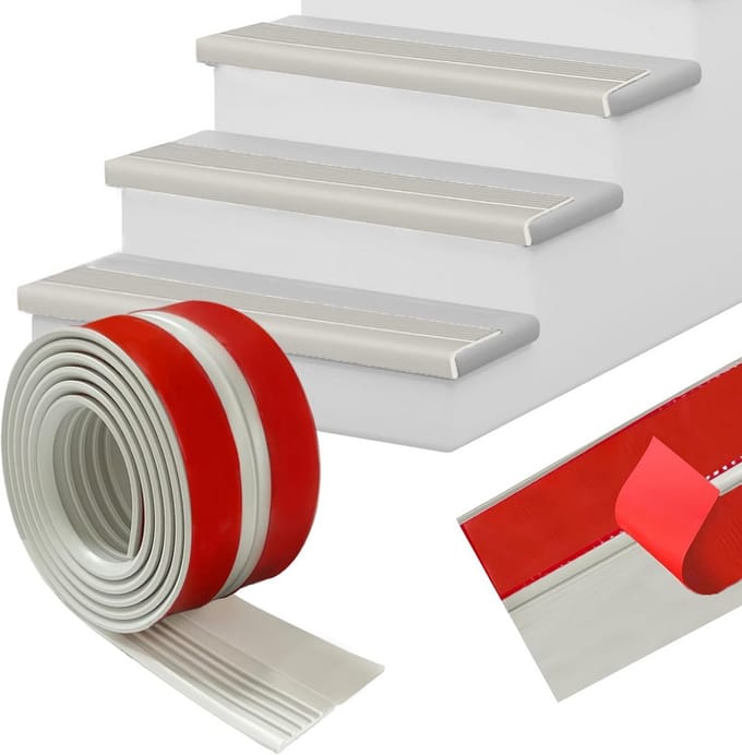 Antislip Traprand Profiel 2 Meter Zelfklevend voor Binnen en Buiten