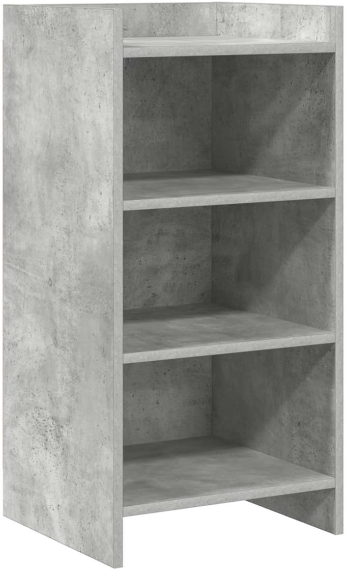 vidaXL - Dressoir - Betongrijs - 40 - x - 36 - x - 80 - cm - Bewerkt - hout