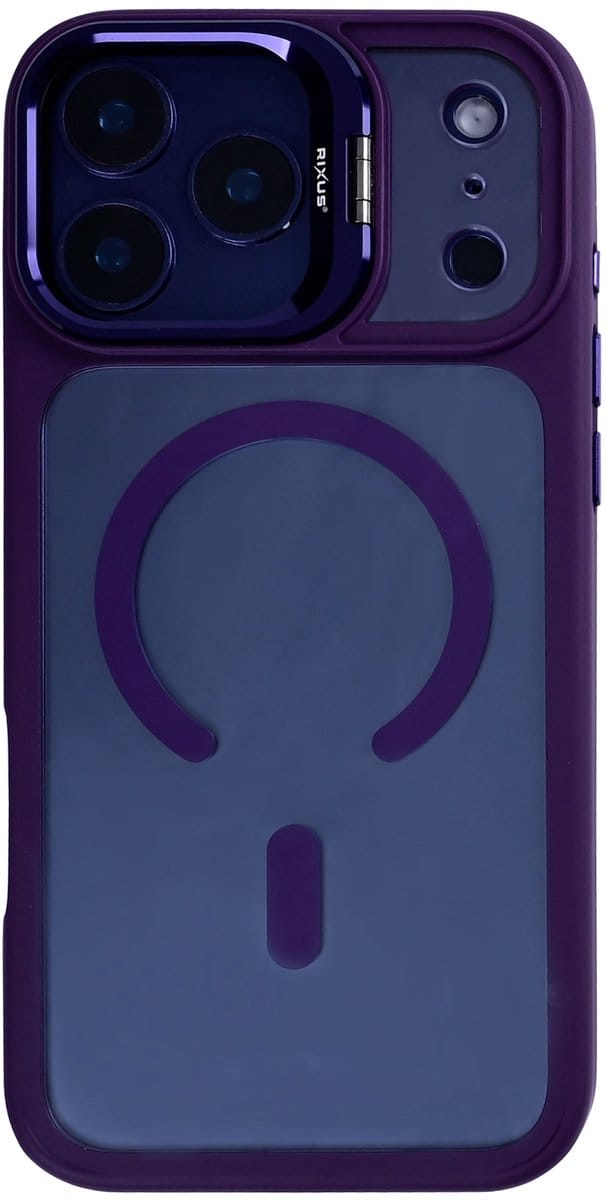 Rixus Classic 03 Case With MagSafe For Apple iPhone 17 Pro Deep Purple