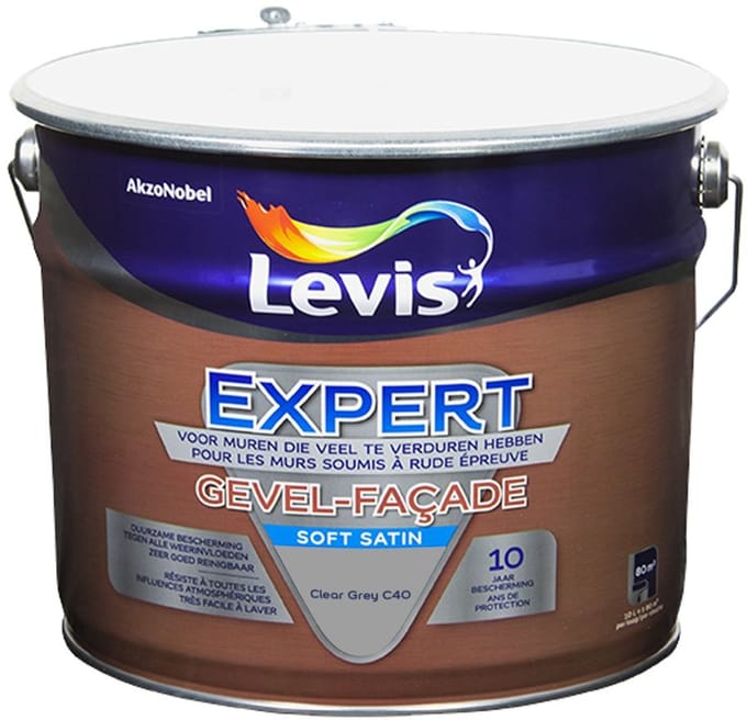 Levis - Expert Gevel Mix - Clear Grey C40 - Mengverf - 10 L