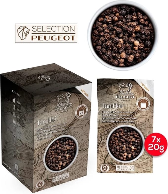 Peugeot Tan Hoi Zwarte Peper Zakjes - 7x20 G